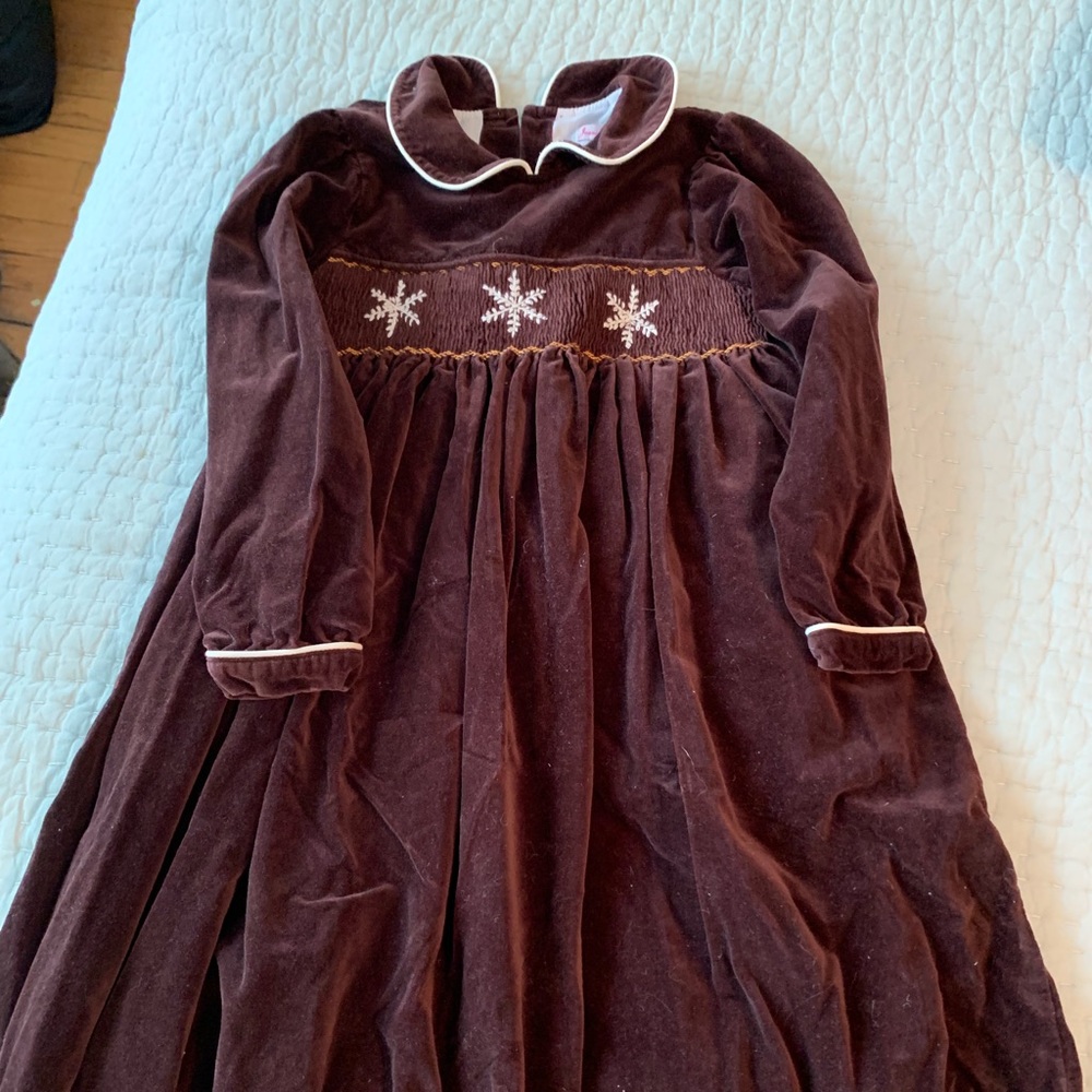 Jeanine Johnson Velvet Dress with Smocking